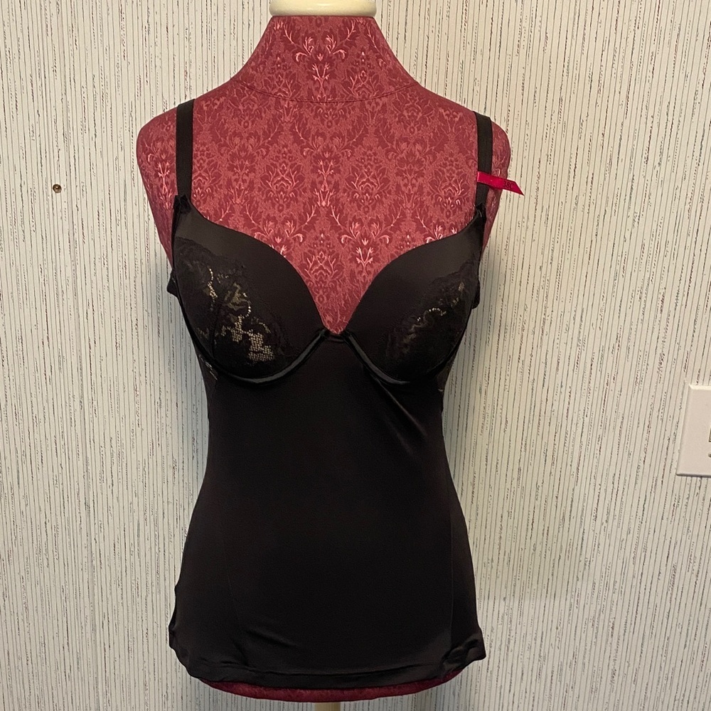 Maiden-form Under Wire 38C Black Lace Chemise